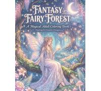 Fantasy Fairy Forest Coloring Book: A Magical Adult Coloring Book with Enchanting Fairies, Dreamy Forest Scenes, Flowers, Mushrooms & Relaxing Designs for Stress Relief