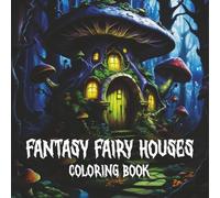 Fantasy Fairy Houses Coloring Book: Whimsical Landscapes For Relaxation and Stress Relief For Adults