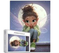 Fantasy Fairy Puzzle de 1000 pièces pour adultes - Conte de fées fantastique - Atmosphère artistique - Jeux d'activités familiales - Puzzle coloré pour décoration d'intérieur - Cadeaux 50 x 70 cm
