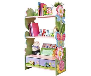 Fantasy Fields Bibliothèque Enfant Fille Bois étagère de Rangement Livres Jouets W-7500A