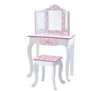 Fantasy Fields Coiffeuse Enfant en Bois Table Maquillage Miroir Tabouret Teamson TD-11670D
