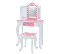 Fantasy Fields Coiffeuse Enfant en Bois Table Maquillage Miroir Tabouret Teamson TD-11670F