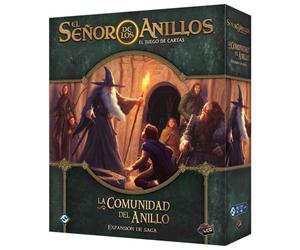 Fantasy Flight Games Le Seigneur des Anneaux LCG - La Communauté de l'Anneau Extension de Saga - Jeu de cartes en espagnol de 1 à 4 joueurs - MEC109ES - Version Espagnole