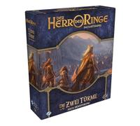 Fantasy Flight Games, Le Seigneur des Anneaux LCG - Les Deux Tours, Extension Saga, Jeu d'experts, Jeu de Cartes, 1 à 4 Joueurs, à partir de 14 Ans, 30 Minutes par Joueur, Allemand