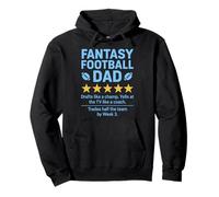 Fantasy Football Dad Five Review Stars Humour Design Sweat à Capuche