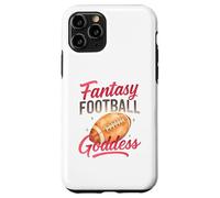 Fantasy Football Goddess Pink Script Watercolor Coque pour iPhone 11 Pro