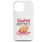 Fantasy Football Goddess Pink Script Watercolor Coque pour iPhone 13 Pro Max
