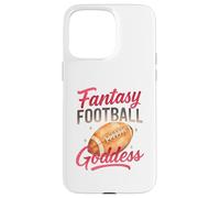 Fantasy Football Goddess Pink Script Watercolor Coque pour iPhone 15 Pro Max