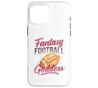 Fantasy Football Goddess Pink Script Watercolor Coque pour iPhone 16 Pro Max