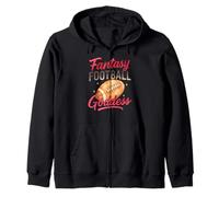 Fantasy Football Goddess Pink Script Watercolor Sweat à Capuche