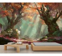 Fantasy Forest Wallpapers Trees Wallals Wallals Autumn Woodland Pattern Wallpaper for Kids Bedroom Salon Art 200 X 140 cm
