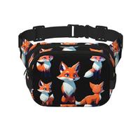 Fantasy Fox Sac Banane Multifonctionnel Imprimé Sac Messenger Mode Unisexe Sac de Voyage Sport Sac de Rangement