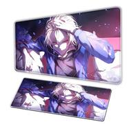 Fantasy Frontier Anime Souris Pad, XXL MousePad/Anti Slip Pearl Base, Stitching Edge, Grand Bureau Pad, PC Game Anime Rectangular MousePad Tapis de souris (A, 31.5x11.8 in)