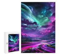 Fantasy Galaxy Landscape Puzzle 1000 Pièces Educa Jouet en Bois Cadeau Unique Décoration Intérieure Jeu Éducatif Challenge Toy Adultes Et Enfants À Partir De 14 Ans 1000 PCS