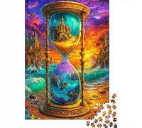 Fantasy Hourglass Scene 1000 Morceaux Papier Écologique Casse-tête Amateurs Puzzle Facile Nettoyer Niveau Difficulté Équilibré Loisirs À La Maison 52x38cm/1000pcs