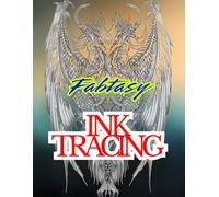 Fantasy Ink Tracing: A Dreamy Collection of 50 Soft Gradient Backgrounds with Delicate Ink-Style Line Art for Tracing, Coloring, and Creative Exploration in a Magical World