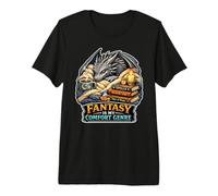 Fantasy is My Comfort Genre Cozy Dragon Fantasy Core T-Shirt Haut de Gamme