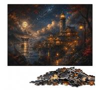 Fantasy Japanese Village Under Starry Sky Puzzle en Bois, 1000 pièces | Le repérage visuel et le tri: une organisation plus simple des pièces sur plusieurs sessions.