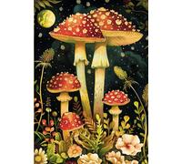 Fantasy Journal for Mushroom Lovers: Paperback Notebook with 100 Lightly Lined Pages, Large Aesthetic Design for Writing, Journaling, and Creativity