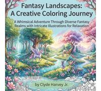 Fantasy Landscapes: A Creative Coloring Journey: A Whimsical Adventure Through Diverse Fantasy Realms with Intricate Illustrations for Relaxation