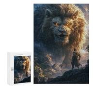 Fantasy Lion Encounter Puzzle 1000 Pièces Educa Jouet en Bois Cadeau Unique Décoration Intérieure Jeu Éducatif Challenge Toy Adultes Et Enfants À Partir De 14 Ans 300 PCS