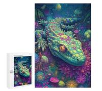 Fantasy Lizard in Amazon Rainforest-1 Puzzle 1000 Pièces Educa Jouet en Bois Cadeau Unique Décoration Intérieure Jeu Éducatif Challenge Toy Adultes Et Enfants À Partir De 14 Ans 1000 PCS