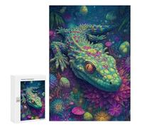 Fantasy Lizard in Amazon Rainforest-1 Puzzle 300 Pièces Educa Jouet en Bois Cadeau Unique Décoration Intérieure Jeu Éducatif Challenge Toy Adultes Et Enfants À Partir De 14 Ans 300 PCS