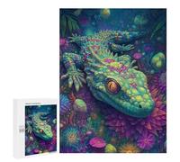 Fantasy Lizard in Amazon Rainforest-1 Puzzle 500 Pièces Educa Jouet en Bois Cadeau Unique Décoration Intérieure Jeu Éducatif Challenge Toy Adultes Et Enfants À Partir De 14 Ans 500 PCS