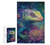 Fantasy Lizard in Amazon Rainforest Puzzle 1000 Pièces Educa Jouet en Bois Cadeau Unique Décoration Intérieure Jeu Éducatif Challenge Toy Adultes Et Enfants À Partir De 14 Ans 1000 PCS