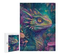 Fantasy Lizard in Enchanted Forest Puzzle 1000 Pièces Educa Jouet en Bois Cadeau Unique Décoration Intérieure Jeu Éducatif Challenge Toy Adultes Et Enfants À Partir De 14 Ans 500 PCS