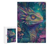 Fantasy Lizard in Enchanted Forest Puzzle 1000 Pièces Educa Jouet en Bois Cadeau Unique Décoration Intérieure Jeu Éducatif Challenge Toy Adultes Et Enfants À Partir De 14 Ans 300 PCS