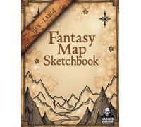 Fantasy Map Sketchbook: Hexgrid - Large Size Maps