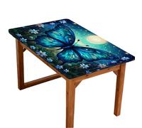 Fantasy Moon - Nappe rectangulaire - 76 x 122 cm - Imperméable - Résistante aux taches - Lavable - Pour intérieur et extérieur - Pour fêtes à manger et barbecue