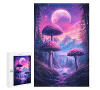 Fantasy Mushroom Forest Landscape-1 Puzzle 1000 Pièces Educa Jouet en Bois Cadeau Unique Décoration Intérieure Jeu Éducatif Challenge Toy Adultes Et Enfants À Partir De 14 Ans 1000 PCS