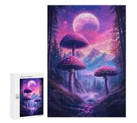Fantasy Mushroom Forest Landscape-1 Puzzle 300 Pièces Educa Jouet en Bois Cadeau Unique Décoration Intérieure Jeu Éducatif Challenge Toy Adultes Et Enfants À Partir De 14 Ans 300 PCS