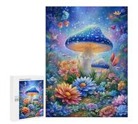 Fantasy Mushroom Garden Puzzle 1000 Pièces Educa Jouet en Bois Cadeau Unique Décoration Intérieure Jeu Éducatif Challenge Toy Adultes Et Enfants À Partir De 14 Ans 500 PCS