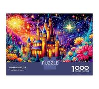 Fantasy Night Castle 1000 Stück Robuste Karton Jigsaw Puzzle Set Für Erwachsene Kinder 12+, Magische Kunst Puzzle Spaß Und Herausfordernde Familie Spiel Geist Entspannung 52x38cm/1000pcs