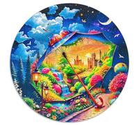 Fantasy Night Scene Puzzle Adulte Original Coloré Stunning Night View Jeu Éducatif Défi Jouets Décoration Moderne Jeux De Puzzle pour Toute La Famille 1000pcs (67.5x67.5cm)