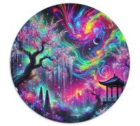 Fantasy Night Scene Puzzle pour Adultes Original Coloré Stunning Night View Cadeau Jouet Coloré De Décoration Familiale Jeu Cadeau Unique 1000pcs (67.5x67.5cm)