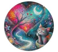 Fantasy Night Scene Puzzle pour Adultes Original Coloré Stunning Night View Jeu Éducatif Défi Jouets De Décoration Familiale Jeux De Puzzle pour Toute La Famille 1000pcs (67.5x67.5cm)