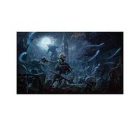 Fantasy North - The Midnight Hour - TCG Trading Game Game Playmat and Mouse Pad - 24 x 14 pouces - Perfect for Magic MTG Commander Pokemon Yugioh