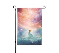 Fantasy Paradise Drapeau décoratif pour jardin Design durable et élégant pour toutes les saisons Convient pour terrasses, balcons et pelouses