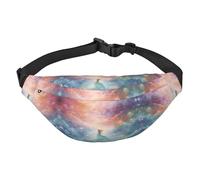Fantasy Paradise Space Grand sac banane tendance pour voyage, décontracté, convient pour le sport, la course à pied, le cyclisme, les voyages, la pêche