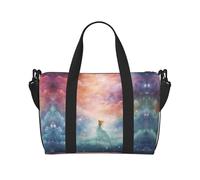 Fantasy Paradise Space Sac à main à bandoulière pour femme Sac à main décontracté avec fermeture éclair Convient pour le travail, les voyages, le fitness, les voyages
