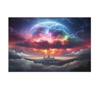 Fantasy Paysage 1000 Pièces Puzzle en Bois pour Adultes EnfFourmis, Puzzles Impossible, Jeu D'adresse pour Toute La Famille, (75×50cm)