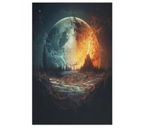 Fantasy Paysage Puzzle EnfFourmis 1000pcs, Puzzles en Bois- Kit Bricolage Relax Jeux pour Adolescents Et Adultes Cadeaux 78×53cm