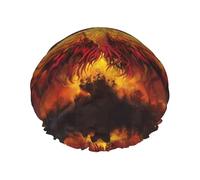 Fantasy Phoenix Bonnet de douche double couche réutilisable adapté pour le bain et le spa