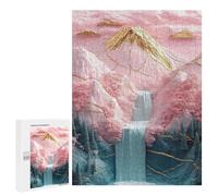 Fantasy Pink Mountain Landscape -1 Puzzle 1000 Pièces Educa Jouet en Bois Cadeau Unique Décoration Intérieure Jeu Éducatif Challenge Toy Adultes Et Enfants À Partir De 14 Ans 500 PCS