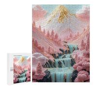 Fantasy Pink Mountain Landscape Puzzle 1000 Pièces Educa Jouet en Bois Cadeau Unique Décoration Intérieure Jeu Éducatif Challenge Toy Adultes Et Enfants À Partir De 14 Ans 500 PCS