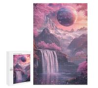 Fantasy Pink Planet Landscape Puzzle 1000 Pièces Educa Jouet en Bois Cadeau Unique Décoration Intérieure Jeu Éducatif Challenge Toy Adultes Et Enfants À Partir De 14 Ans 1000 PCS